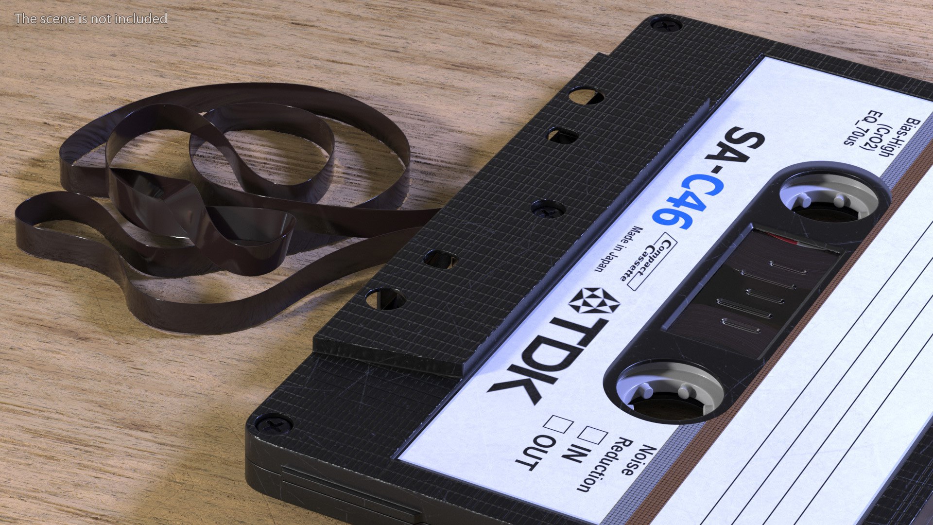 3D Model Cassette Tape With Unwound Film TurboSquid 1987636