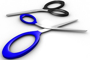 3d model scissor