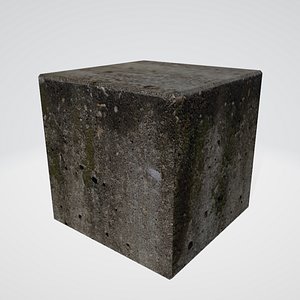 3D concrete block model