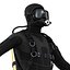 scuba diving equipment 3d model