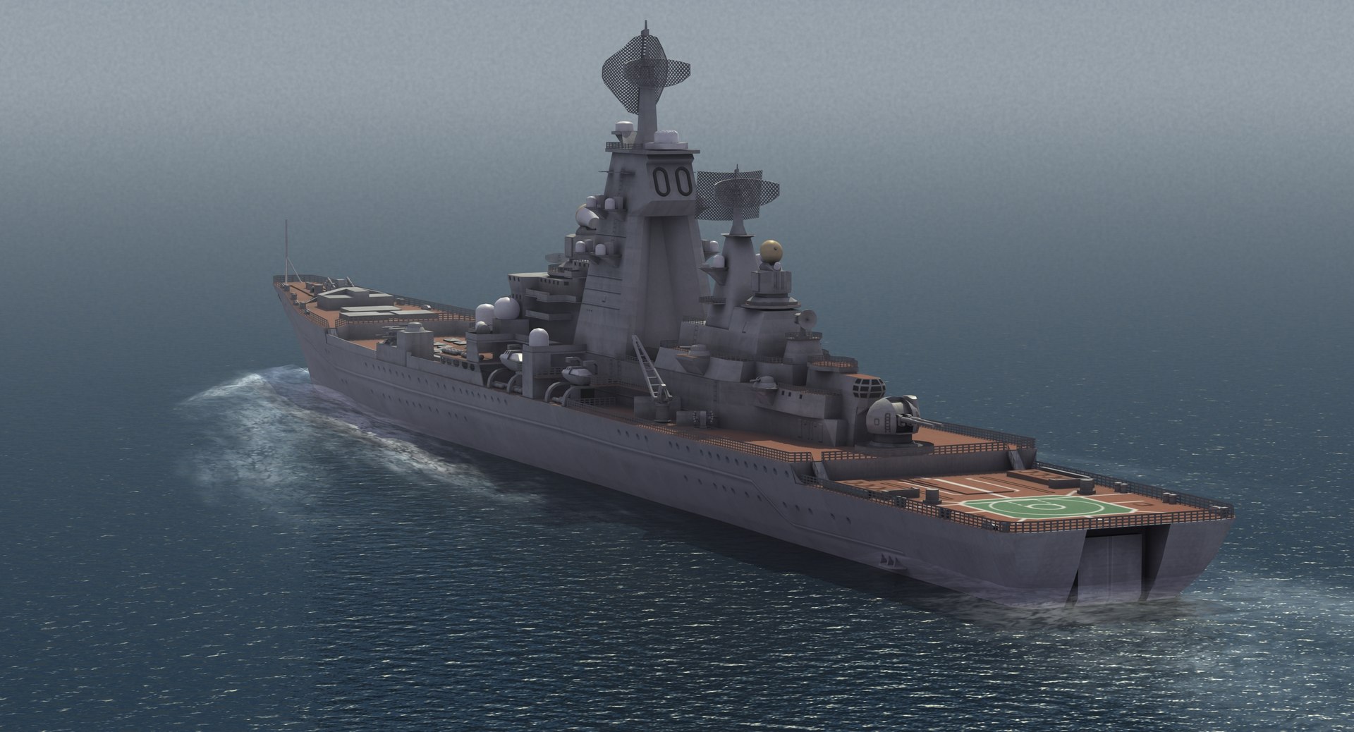 Pyotr velikiy missile cruiser 3D model - TurboSquid 1200868