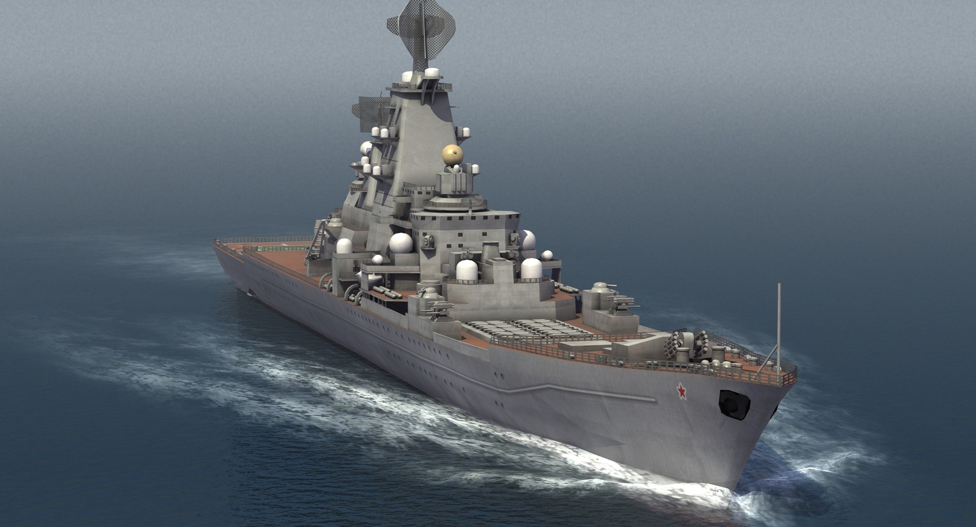 Pyotr velikiy missile cruiser 3D model - TurboSquid 1200868