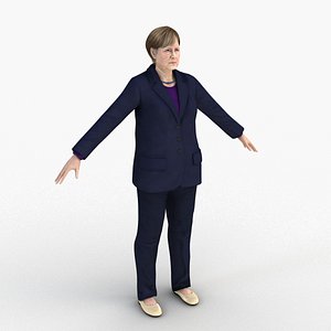angela merke 3D model
