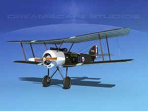 cockpit fighter sopwith pup 3d max