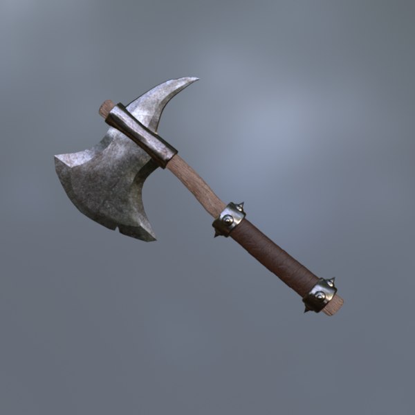 中世の近接武器 - 手斧3Dモデル - TurboSquid 2249459