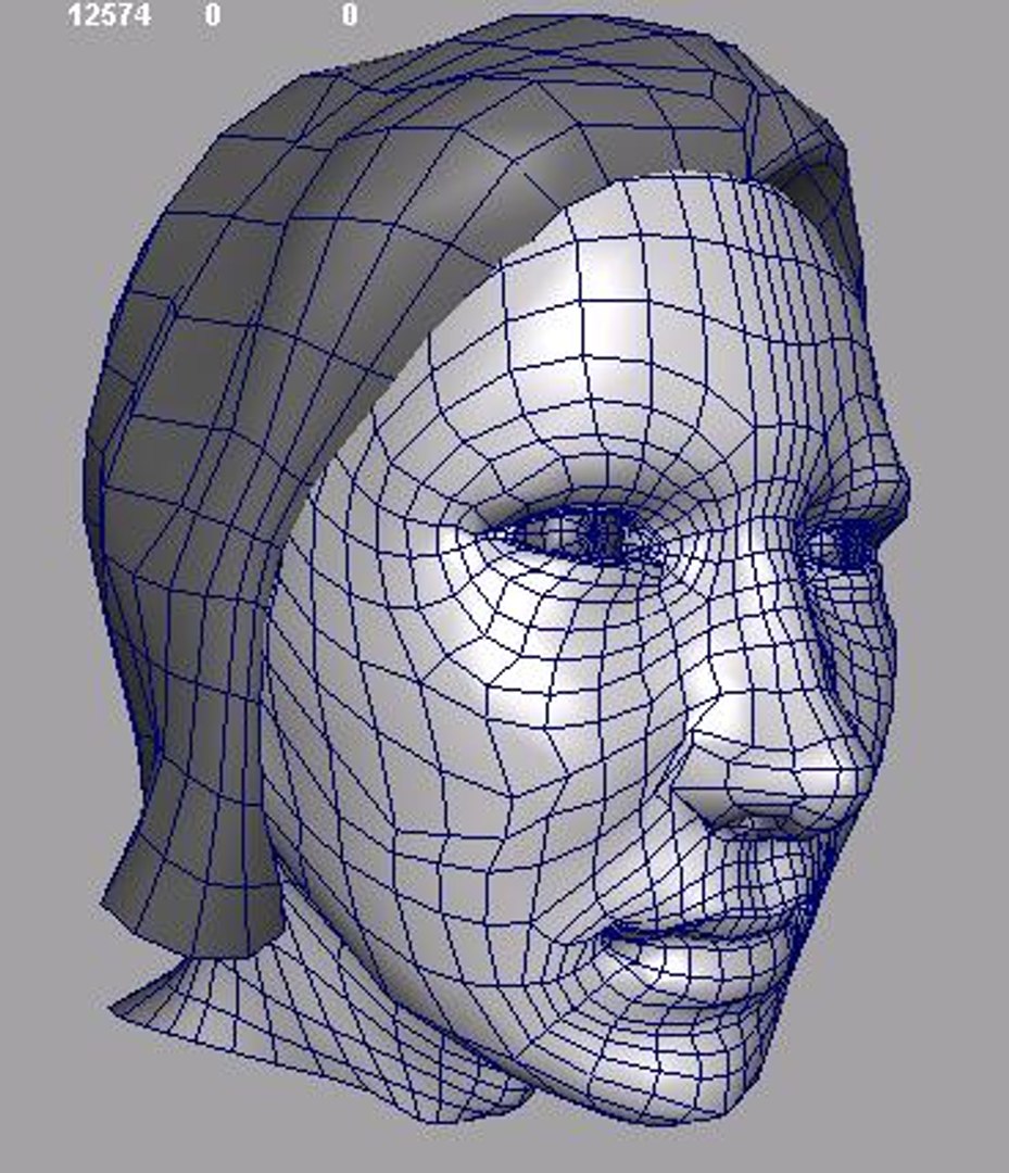 3d Obj Female Head