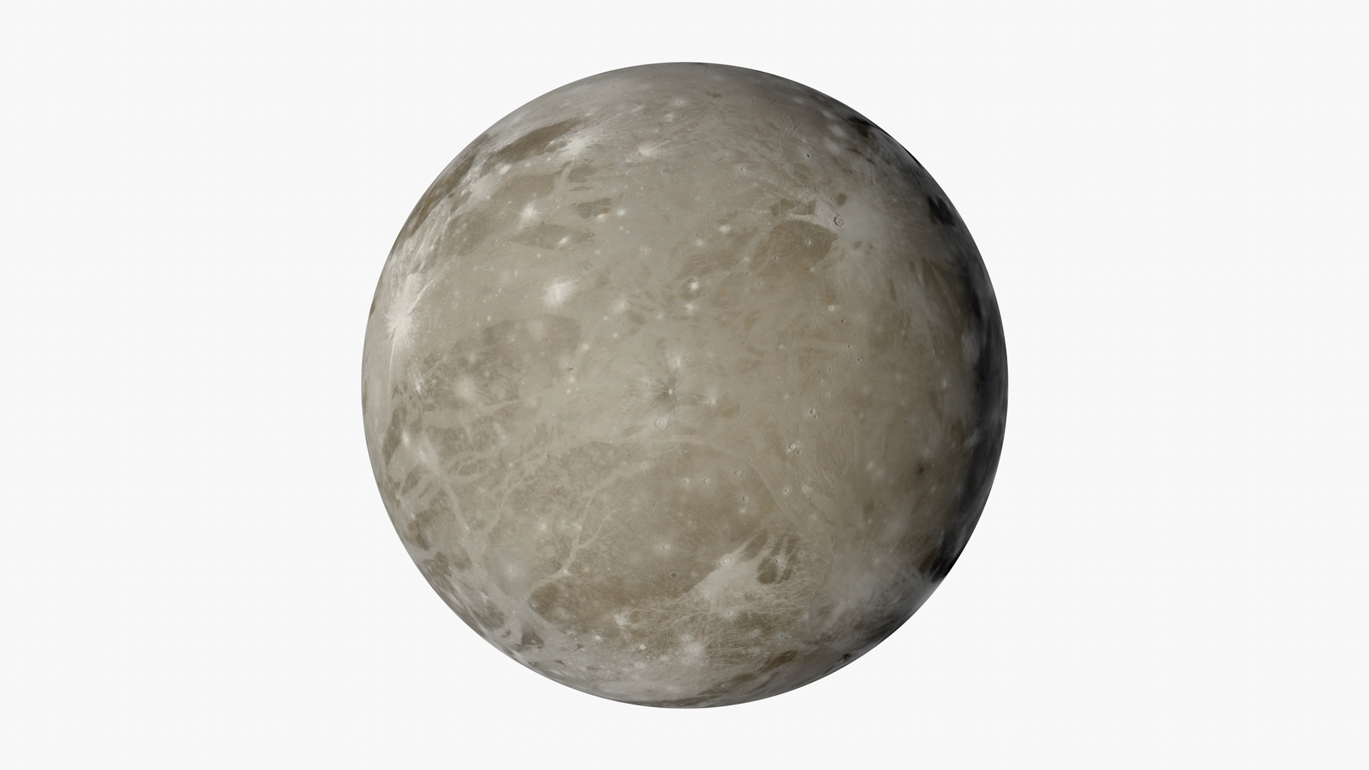 Realistisches Ganymed 8K 3DModell TurboSquid 1716908