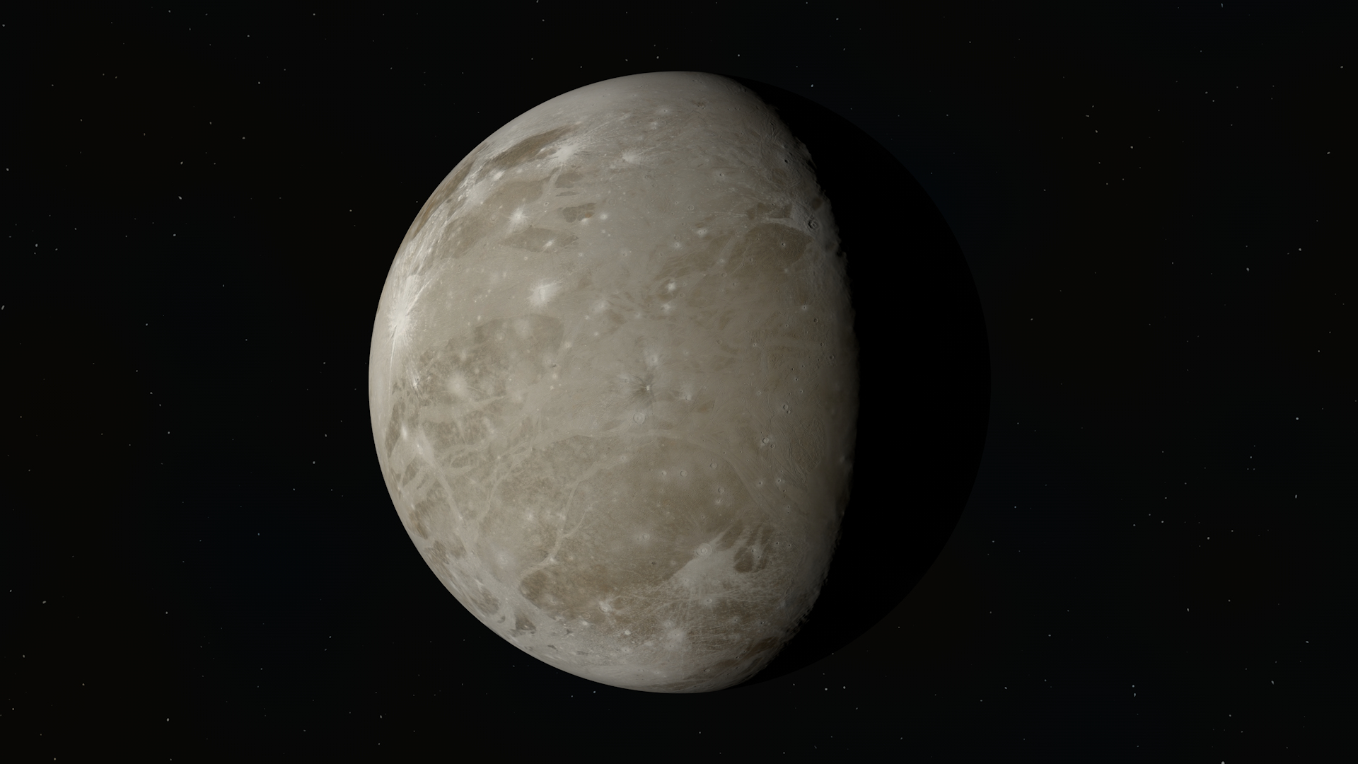 Realistisches Ganymed 8K 3DModell TurboSquid 1716908