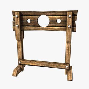 3d medieval stocks