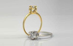 ring wedding 009 3D model