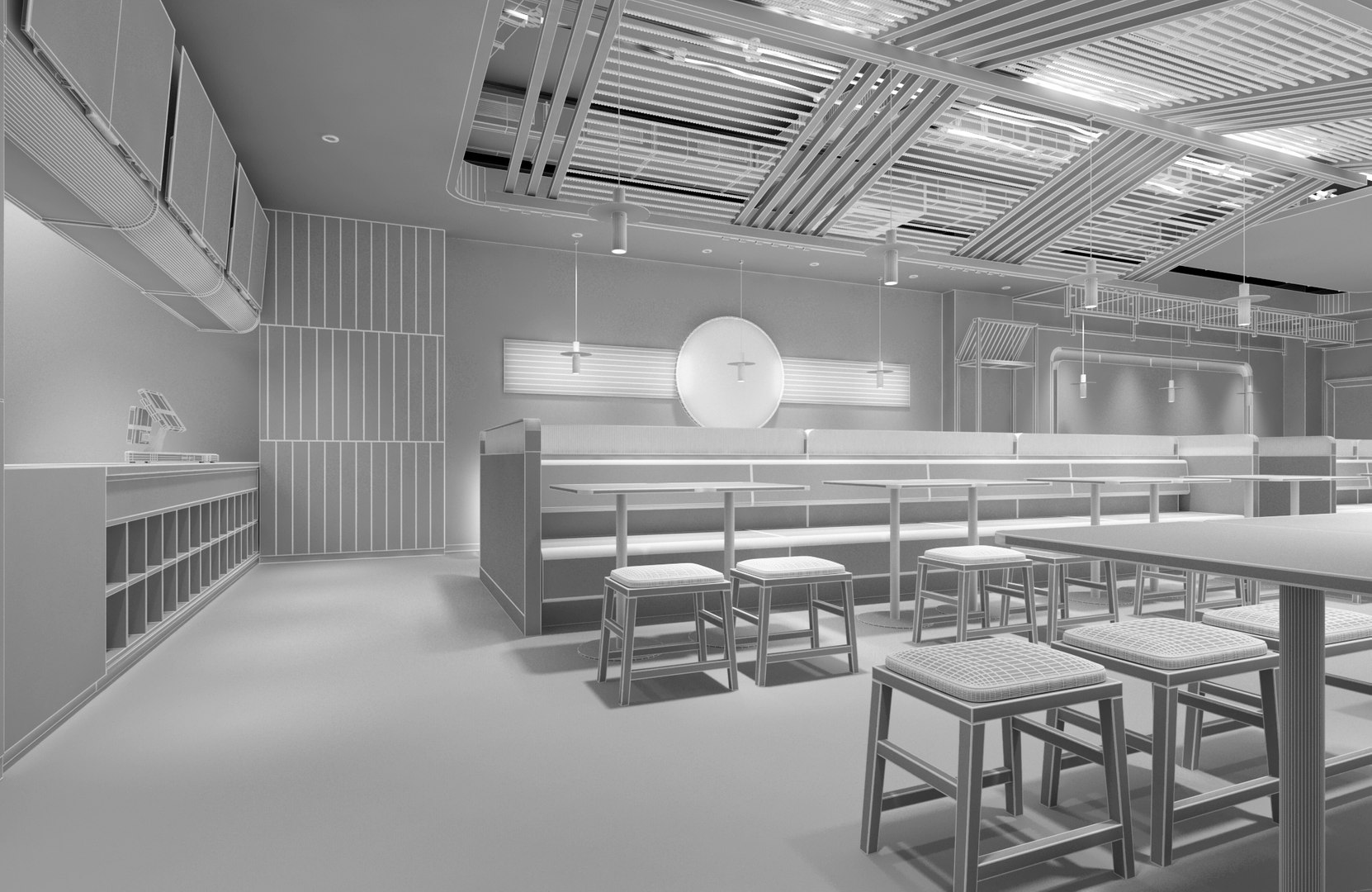 3D Fast Food Restaurant 02 Model - TurboSquid 2371622