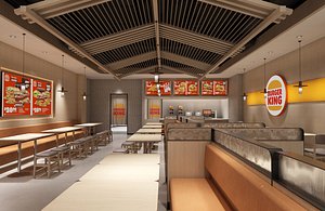 3D Fast Food Restaurant 02 model