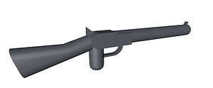 3d lego rifle gun