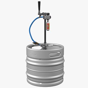 Steel Beer Keg 30L with Leland CO2 Picnic Tap