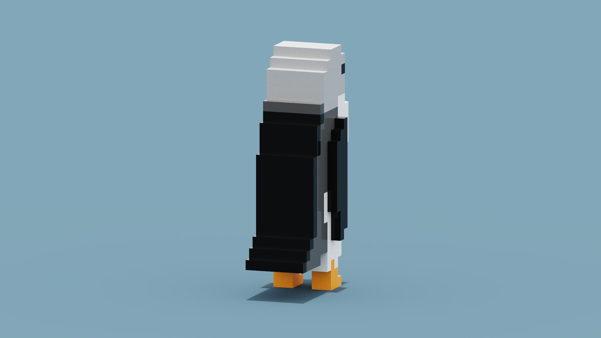 3D Voxel Penguin https://p.turbosquid.com/ts-thumb/ah/fLMzx9/sZ/spin202304122043330008/png/1681324040/1920x1080/fit_q87/5b5117b686c533b578c89fa929b3a77405185ba4/spin202304122043330008.jpg