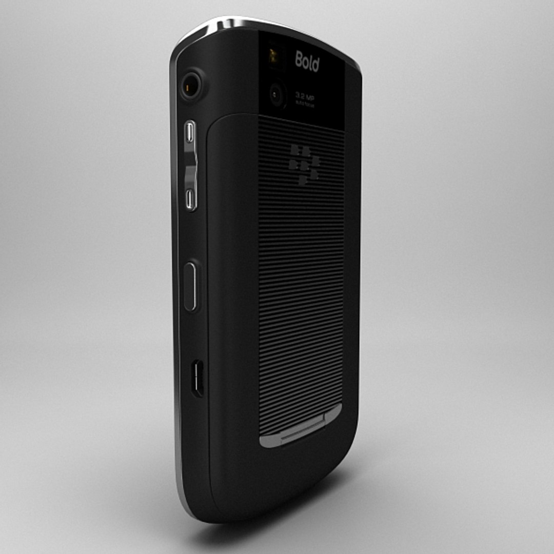 Blackberry Bold 9650 3d Model
