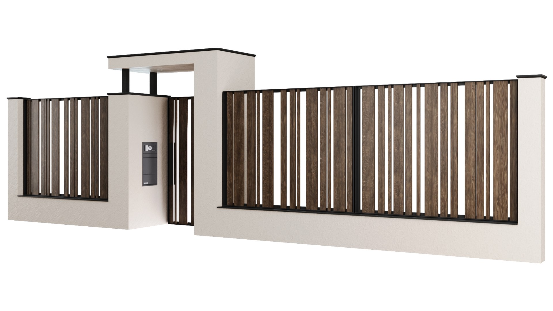 3D model Fence with a canopy over the entrance and mailbox https://p.turbosquid.com/ts-thumb/ah/jwUitT/Xq/z02/jpg/1702130269/1920x1080/fit_q87/f0248d5deac77d37e67488b3b3adb7fa1ecea3d8/z02.jpg