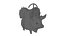 3D Cartoon pig model