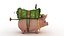 3D Cartoon pig model