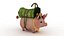 3D Cartoon pig model