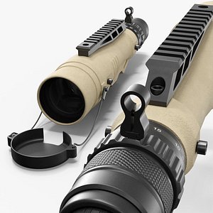 Tactical Spotting Scope With Rail Mount Desert Tan