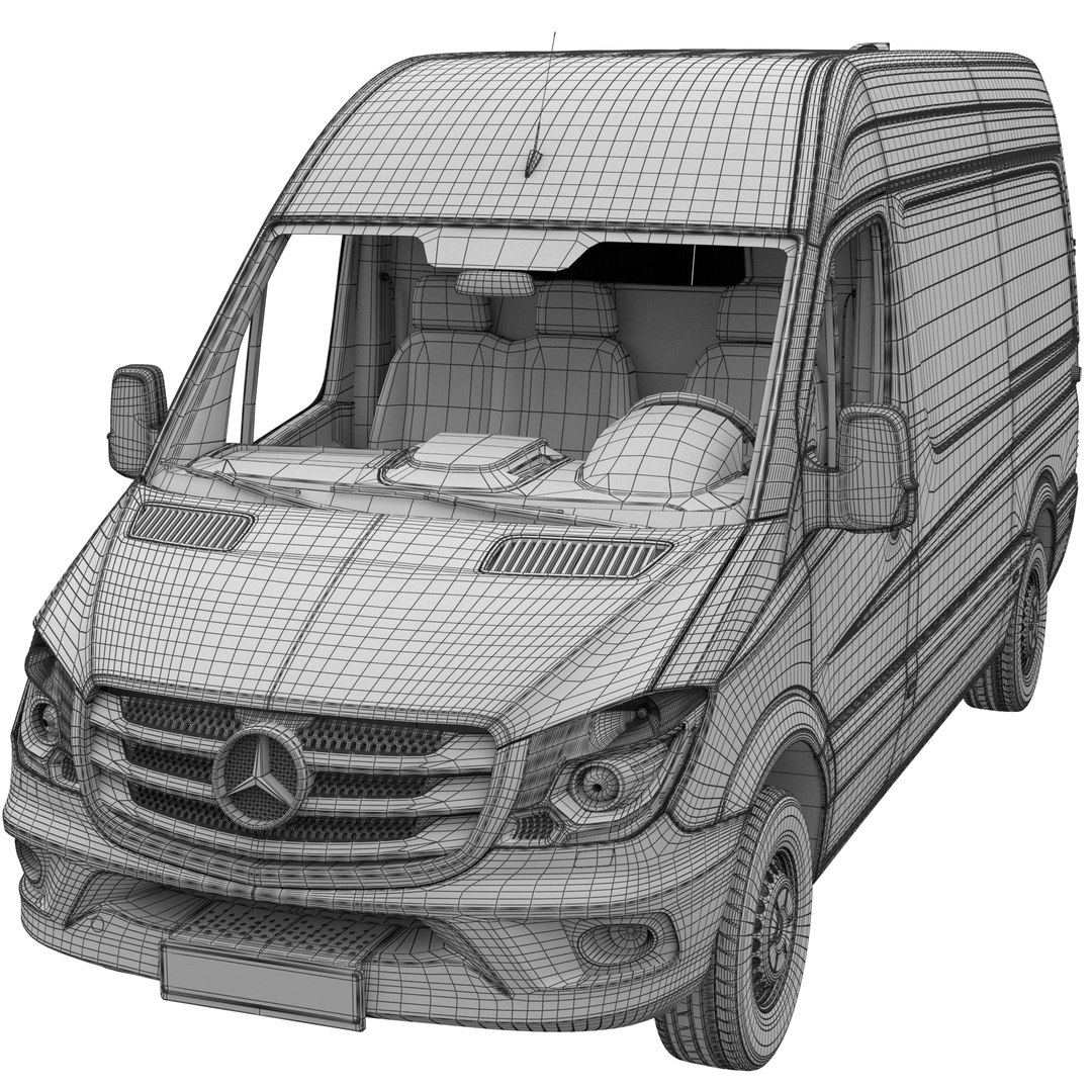 Mercedes-Benz Sprinter 2015 PanelVan L2H2 3D Model - TurboSquid 1900252
