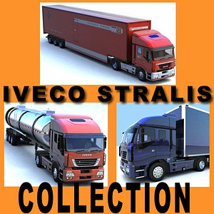 3d iveco stralis cistern truck model