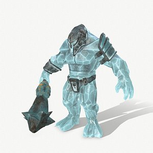 3D model ice monster