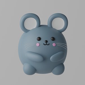 Cartoon Cute Mouse Rat 3D