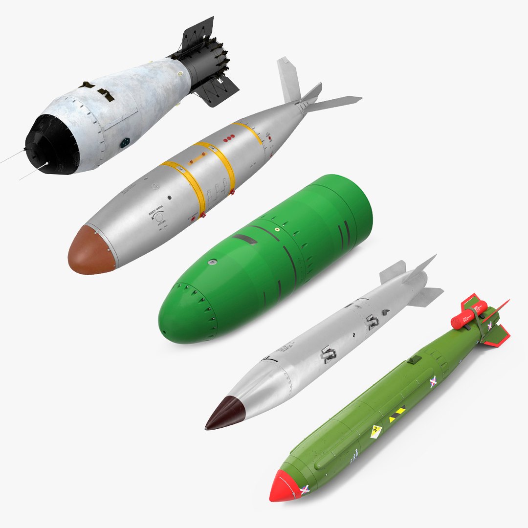 Nuclear Bombs Collection 3 3D model preview