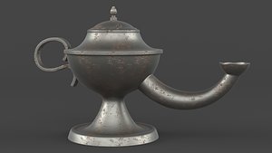 3D model Arabic Oil Lamp