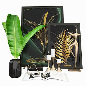 3D model decorative set interior 4