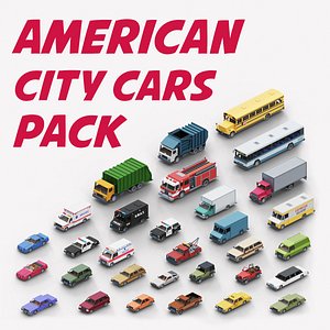 American City Vehicles Pack model