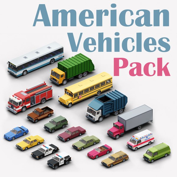 American City Vehicles Pack model