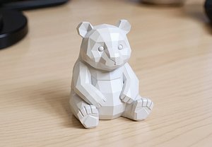 3D Panda Low-Poly 3D Printable 3D print model