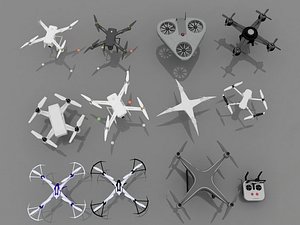 Quadcopter Drones Collection Aircraft Drone model
