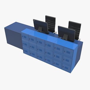 reception desk 3D model