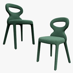 3D Green Fabric Chair