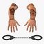 Man Hands with Handcuffs Collection
