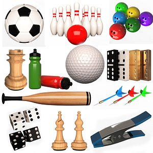 Sport Objects Collection 3D model