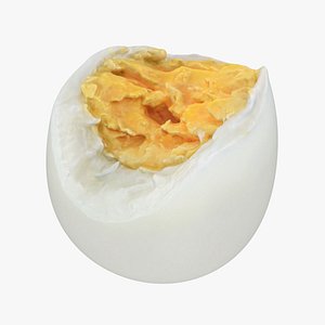 Bitten Boiled Egg 02 3D model