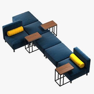 modular sofa arrangements series 3d 3ds
