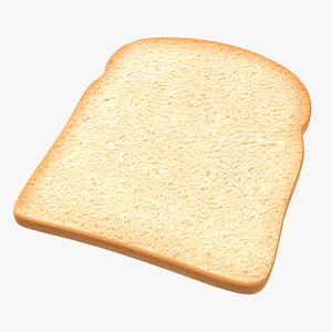 toast bread slice 3D