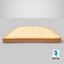 Model 3D Toast Bread Slice