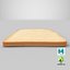 Model 3D Toast Bread Slice