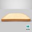 Model 3D Toast Bread Slice