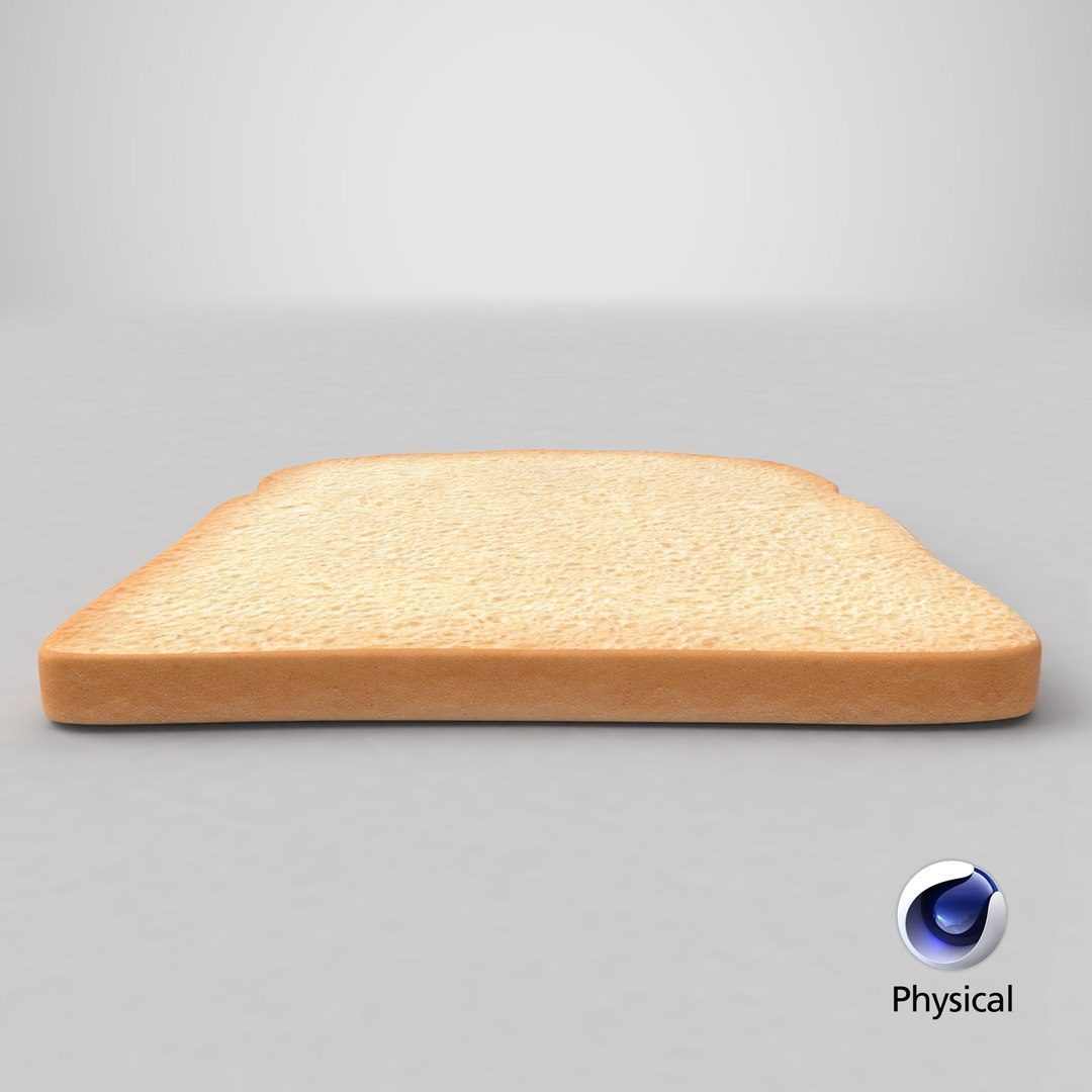 toast bread slice 3D https://p.turbosquid.com/ts-thumb/ai/FhZ0N9/e9YhpsGD/render.0001/png/1526656187/1920x1080/fit_q87/4906d7d6bfee3af600fc8dec61f2d352f876667b/render.0001.jpg