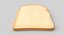 Model 3D Toast Bread Slice