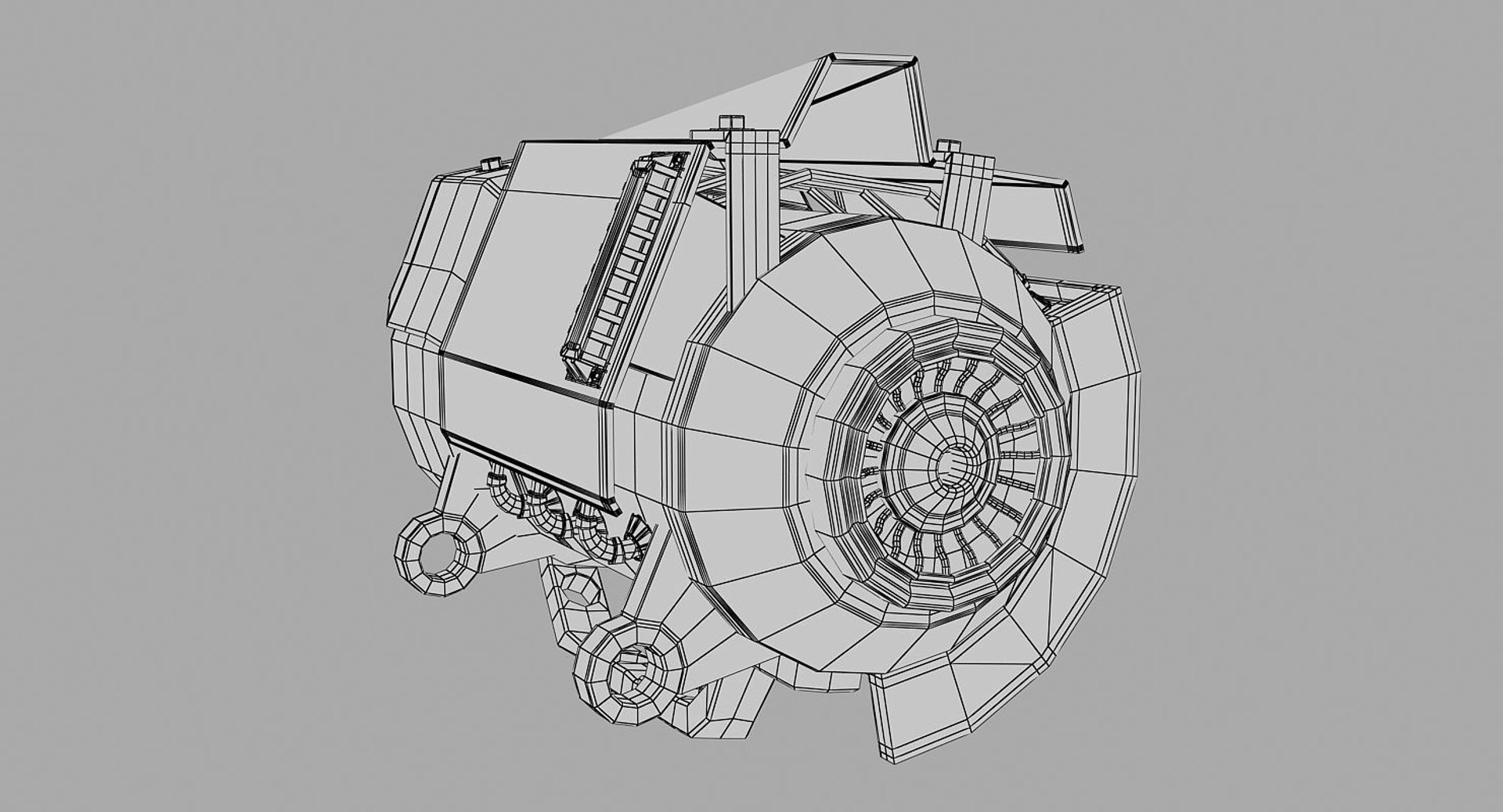 Sci-fi Big Gun Sci Fi 3D Model - TurboSquid 1196115