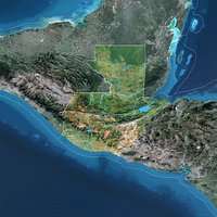 Guatemala Map - 11K Realistic Satellite Terrain - Elevation